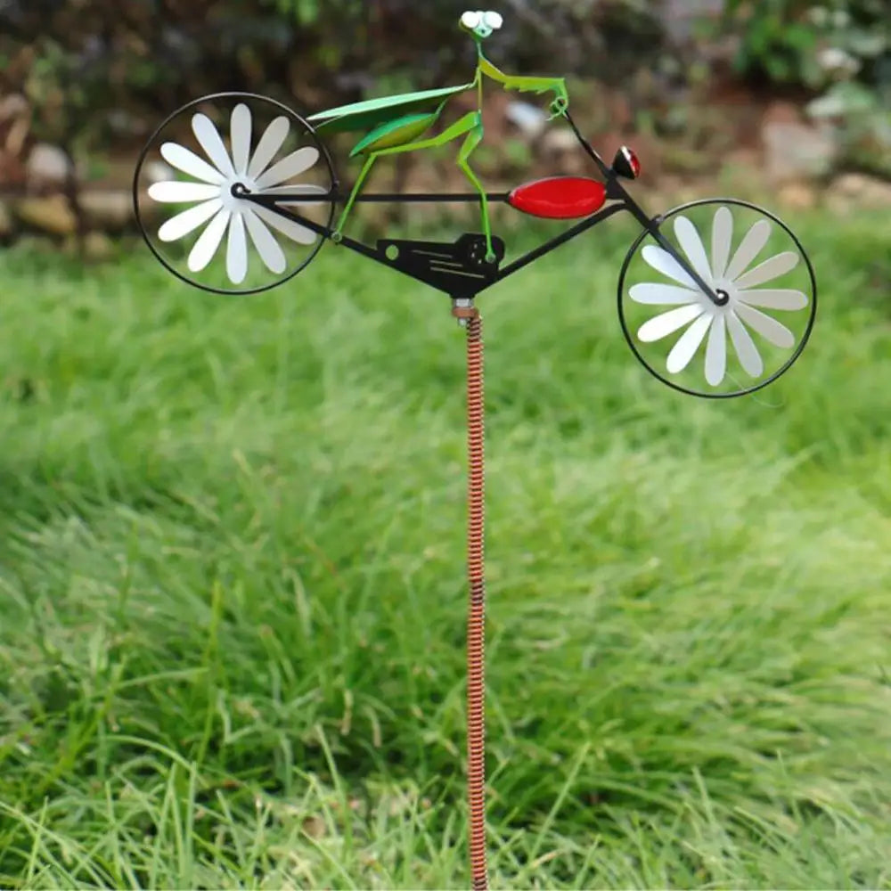 Animal Riding Metal Windmill 3D Animal Bike Spinner