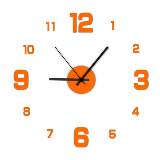 Creative Frameless DIY Wall Clock Wall Decoration Home Silent Clock Living Room Office Wall Decoration Art Bedroom Decor Modern