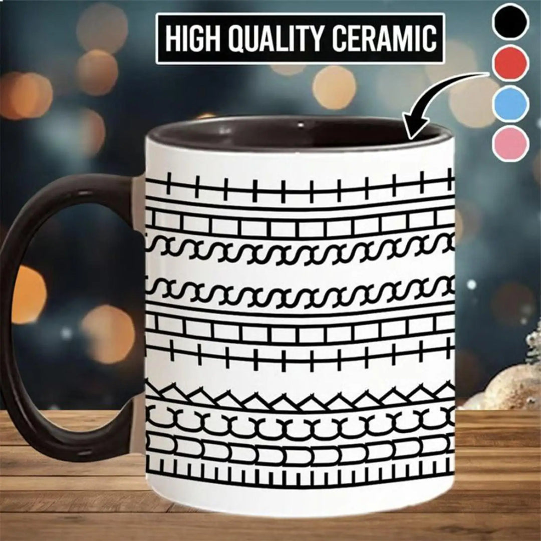 Hidden Message Coffee Mug Ceramic Chocolate Milk Cup Modern Coffee Lover Gift Kitchen Accessories Message Coffee Tumbler