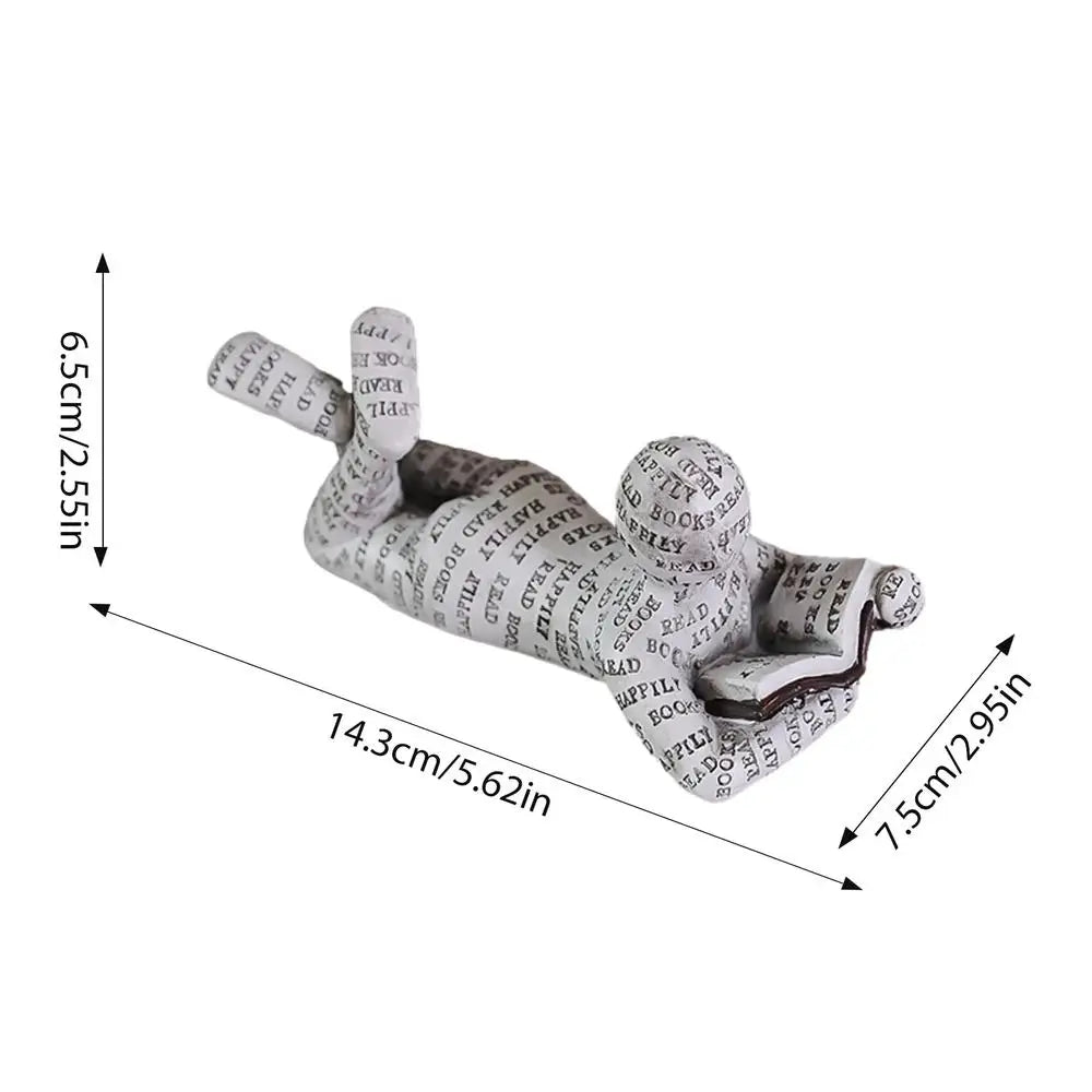 Reading Statue Man Reading Book Statue