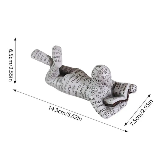 Reading Statue Man Reading Book Statue