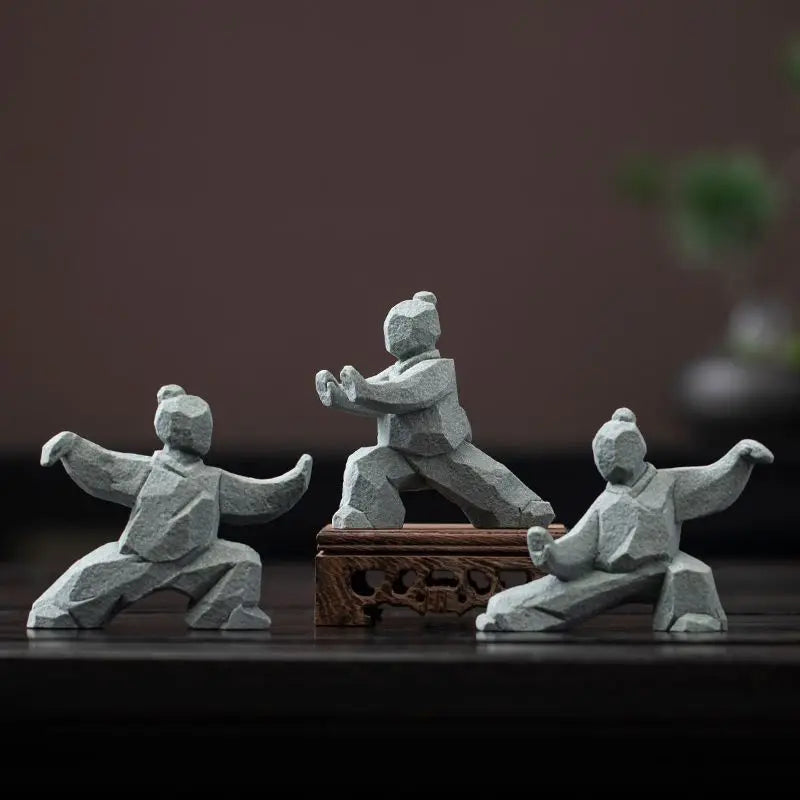 Tai Chi Master Cement Figurine