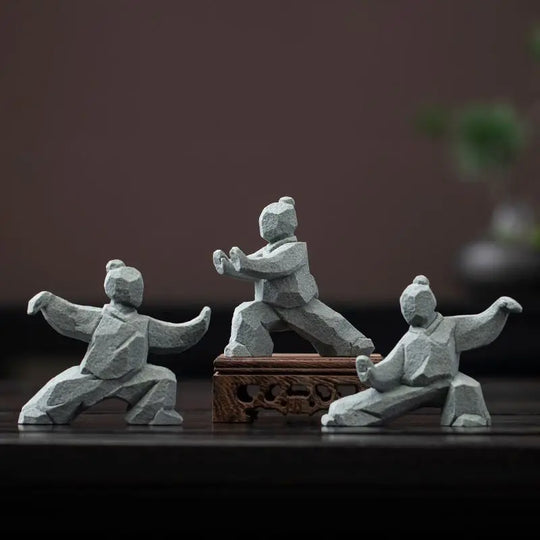 Tai Chi Master Cement Figurine