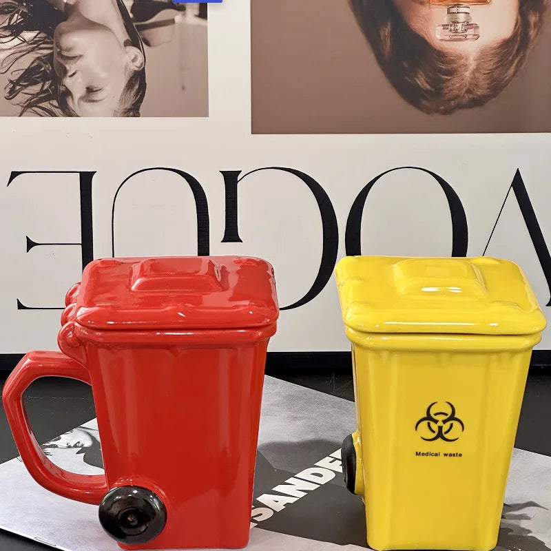 Creative Ceramic 3D Recycling Bin Mug
