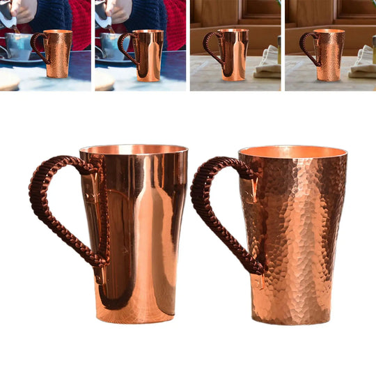 Copper Coffee Mug Moscow Mules Cup Thickened Copper Tea Mug