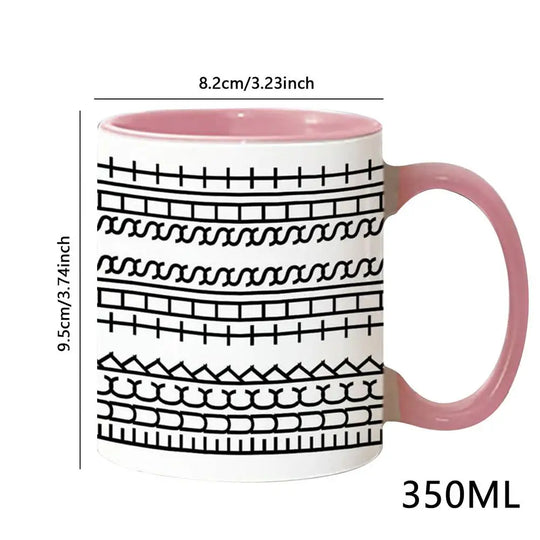 Hidden Message Coffee Mug Ceramic Chocolate Milk Cup Modern Coffee Lover Gift Kitchen Accessories Message Coffee Tumbler