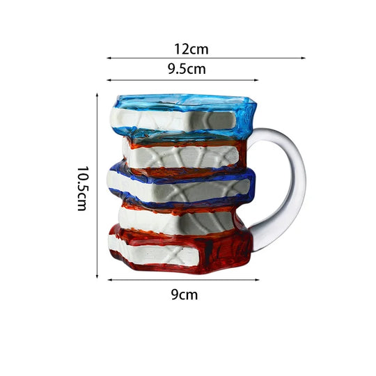 JUSTINLAU Painted Book Mug Coffee Cup