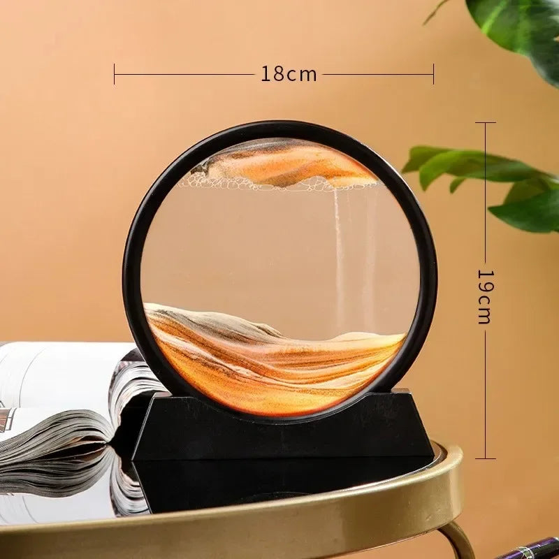 3D Hourglass Quicksand Moving Sand Art