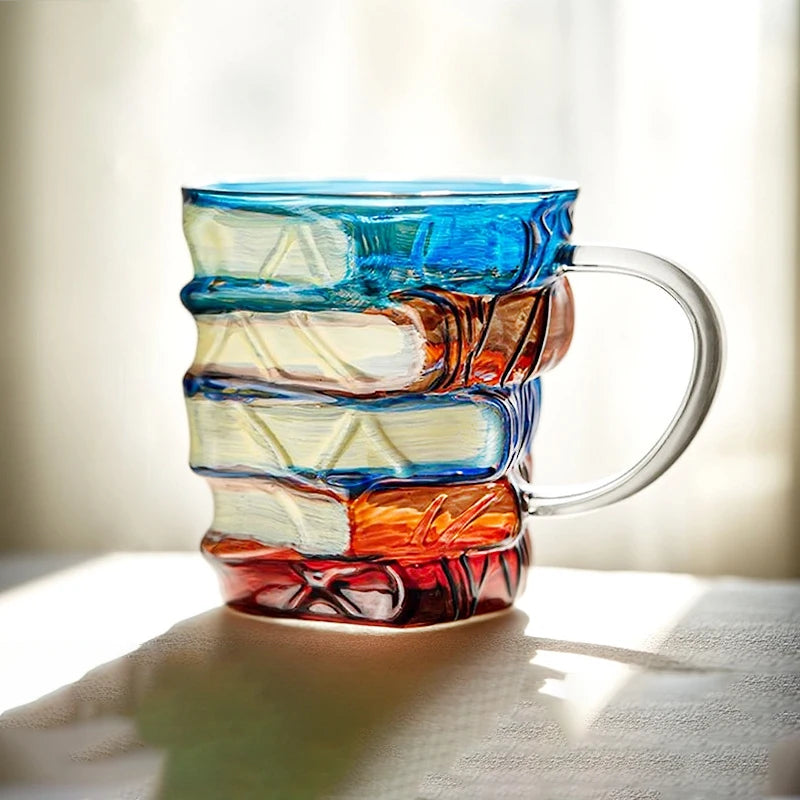 JUSTINLAU Painted Book Mug Coffee Cup
