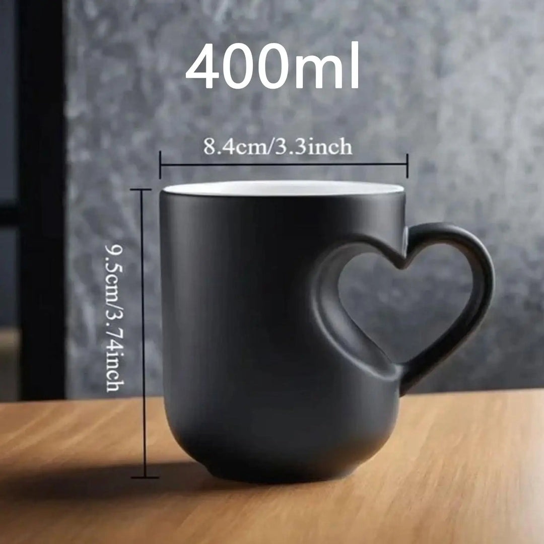 Color Change Mug Heart Shape Handle