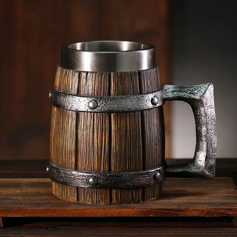Hot-selling Wooden Barrel Beer mug