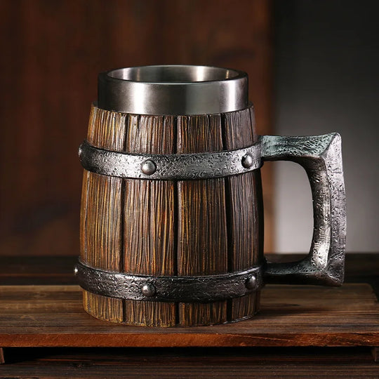 Hot-selling Wooden Barrel Beer mug