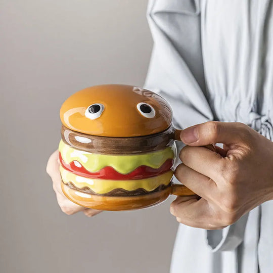 300ml Ceramic Cup Creative Hamburger Coffee Cup