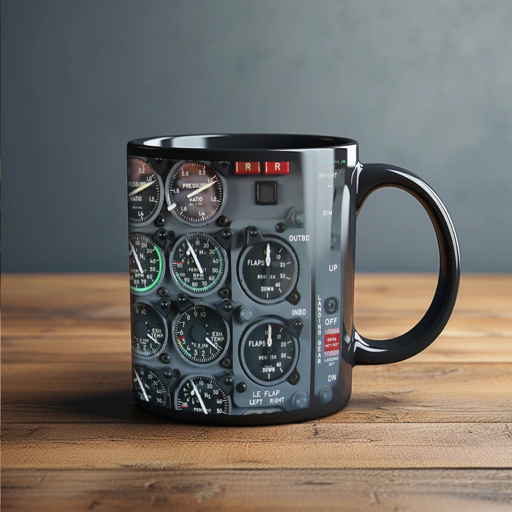Space Shuttle Dashboard Ceramic coffee Mug