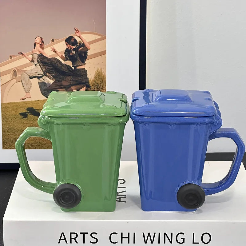 Creative Ceramic 3D Recycling Bin Mug