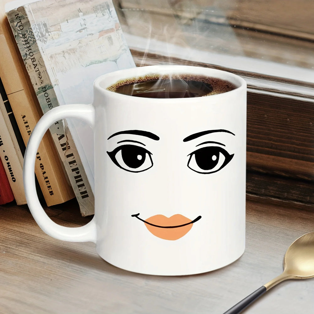 Woman Face Funny Mug,