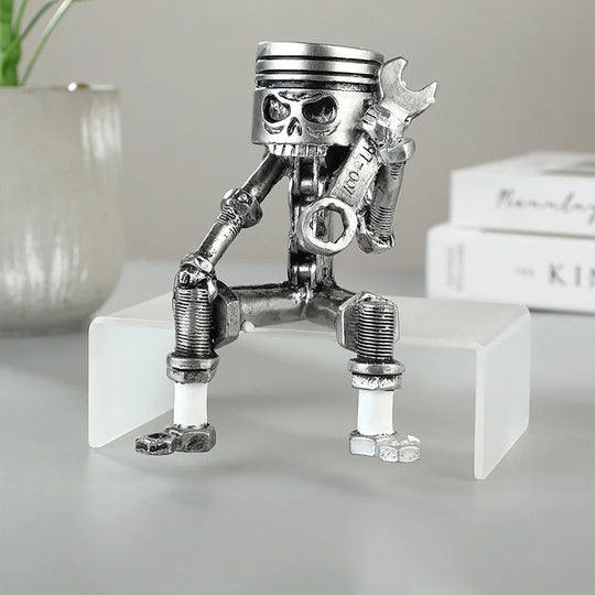 Mr. Piston Metal Sculpture