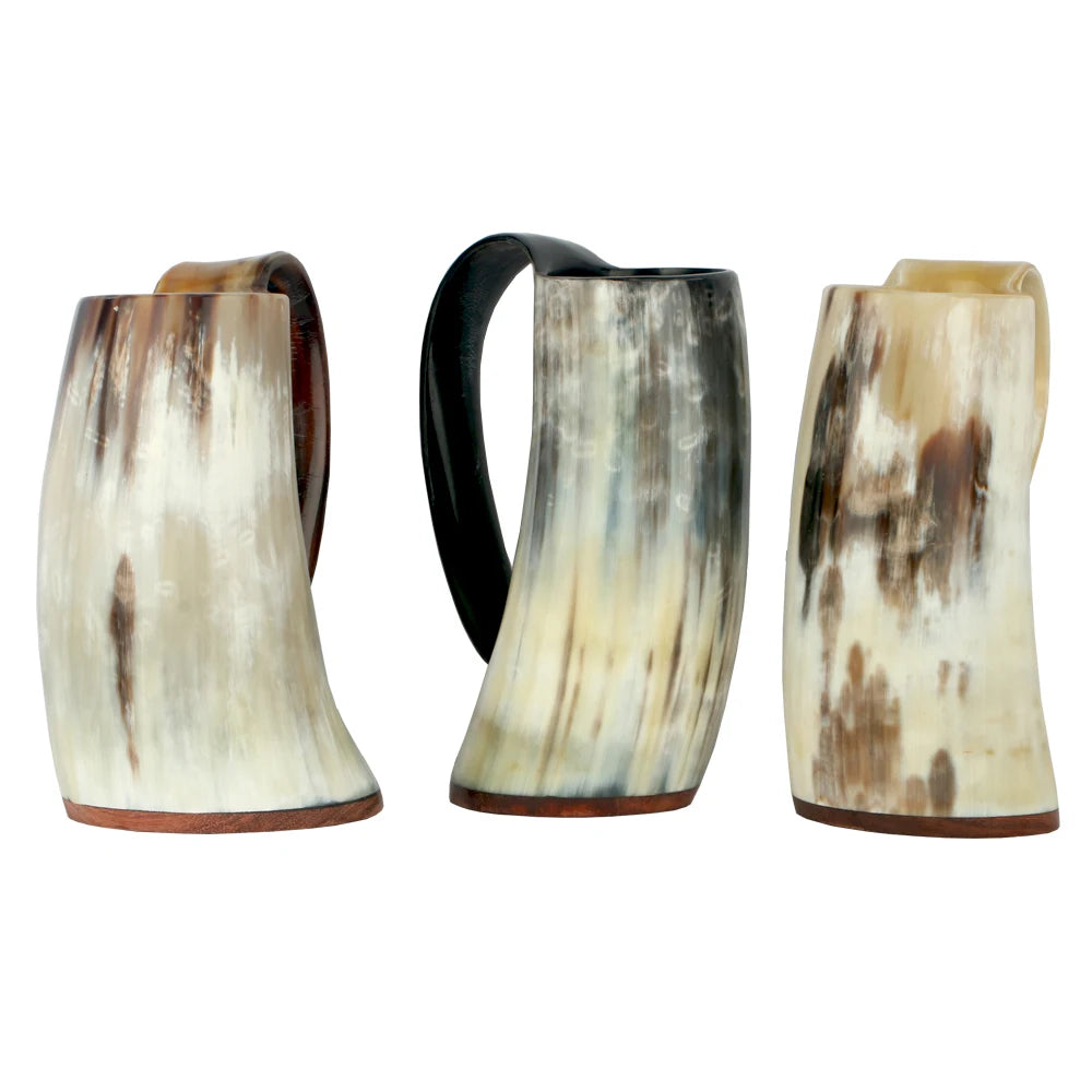 Natural Handmade Viking Mug Drinking Horn