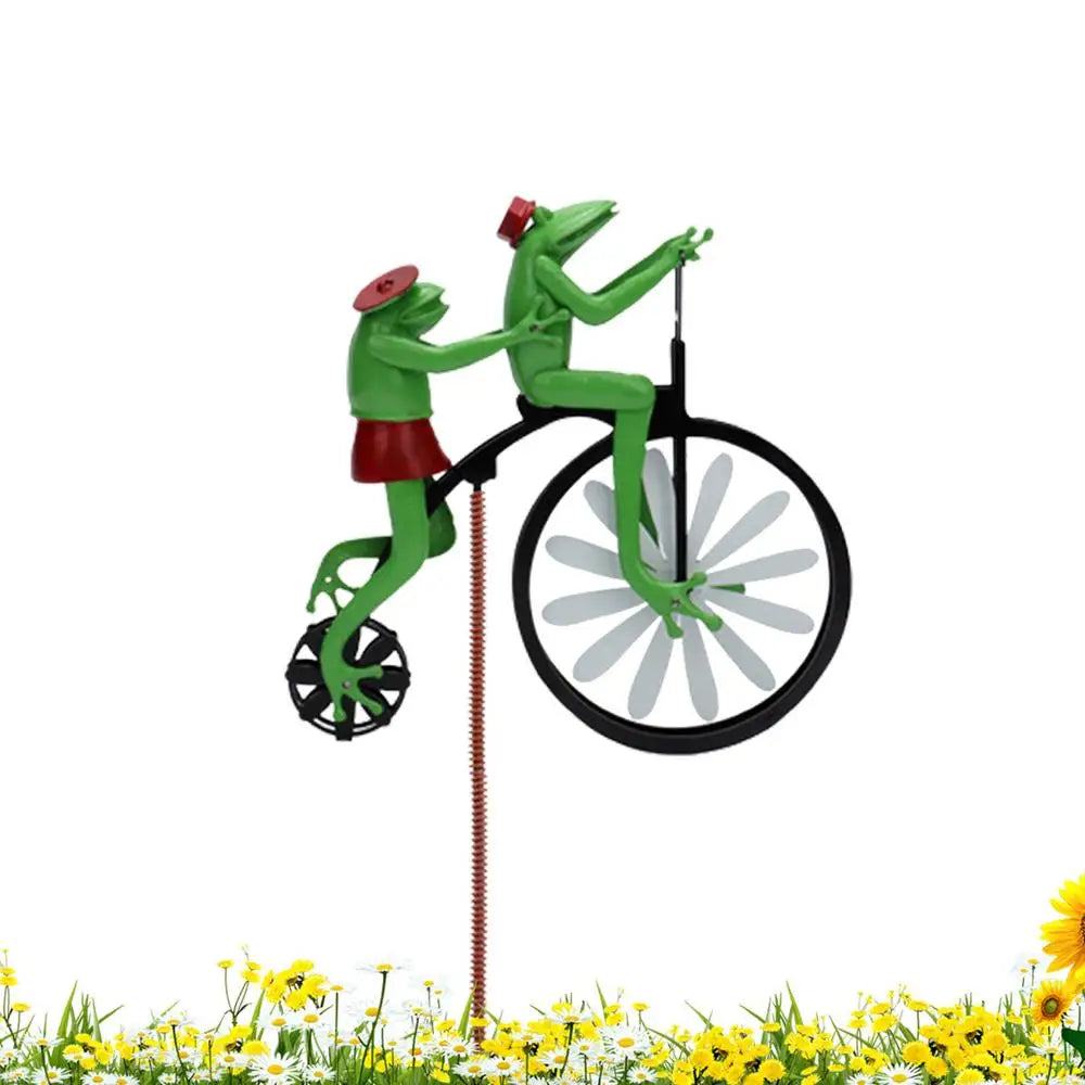Animal Riding Metal Windmill 3D Animal Bike Spinner