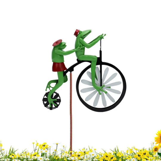 Animal Riding Metal Windmill 3D Animal Bike Spinner