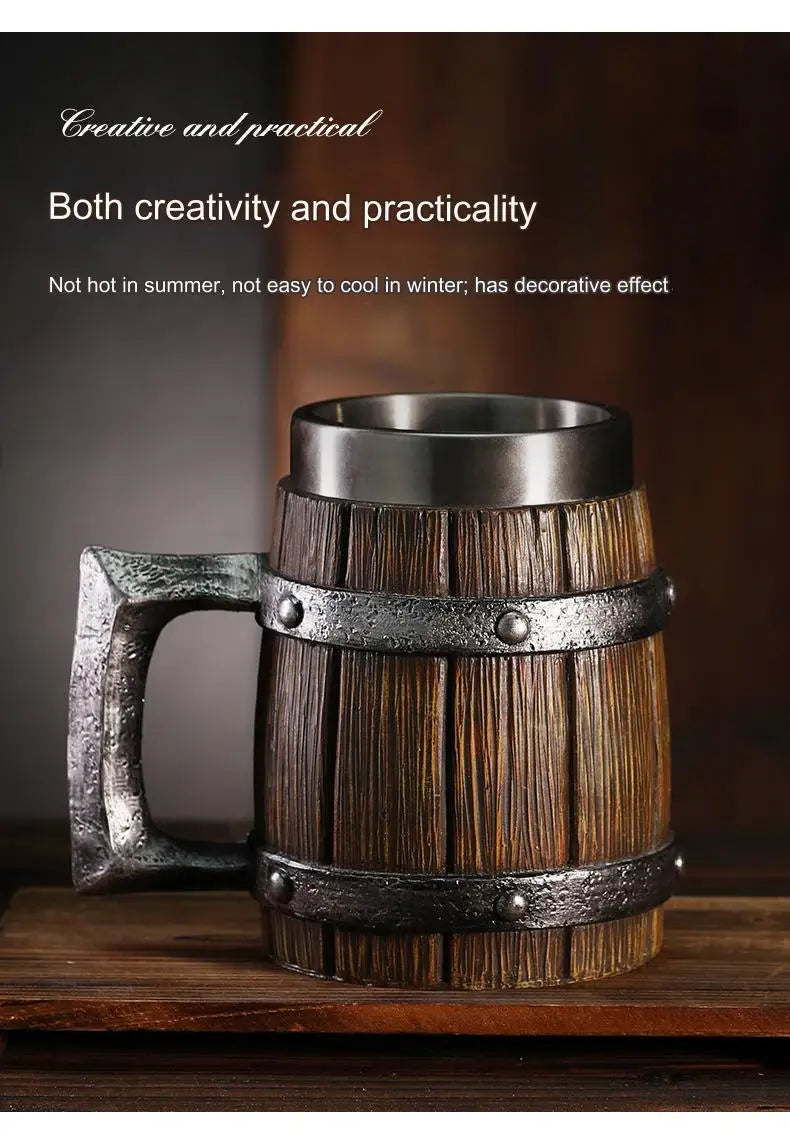 Hot-selling Wooden Barrel Beer mug