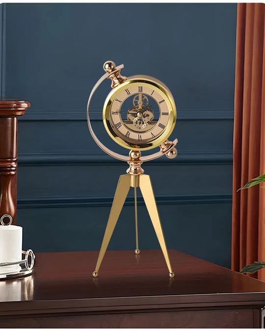Modern Gold Table Clock
