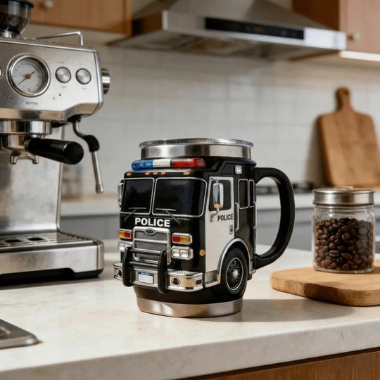 Fire Rescue, Ambulance, Police Car Coffee Mugs