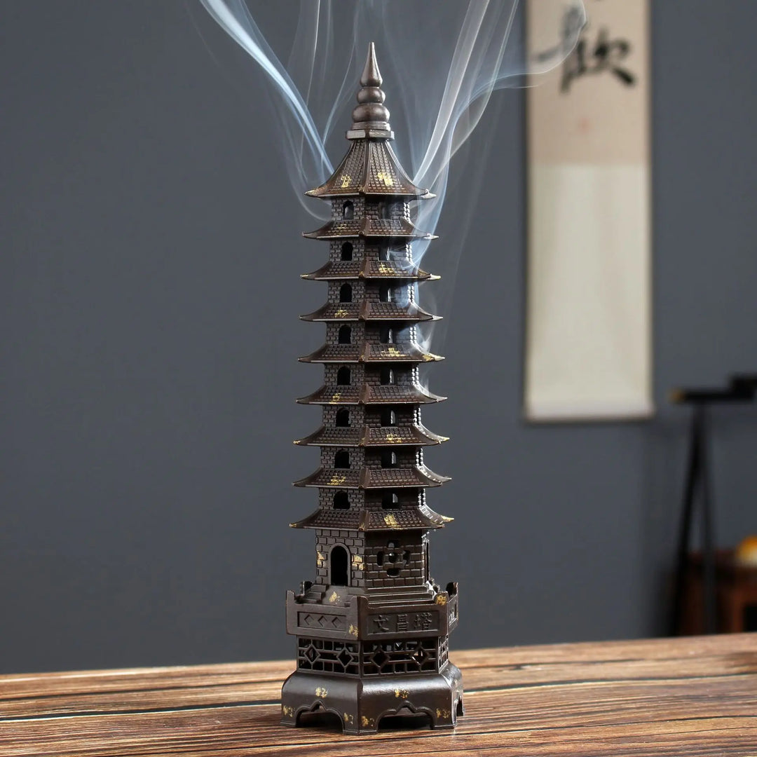 Nine Layer God of Literature Tower Incense Burner