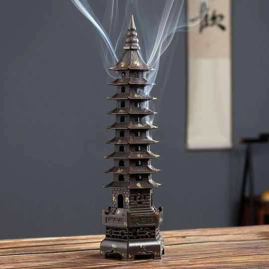 Nine Layer God of Literature Tower Incense Burner