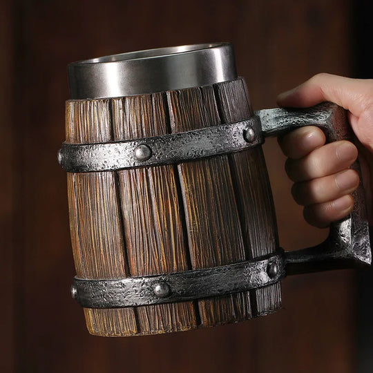 Hot-selling Wooden Barrel Beer mug