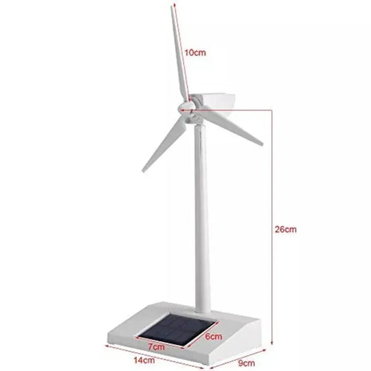 Solar Powered Wind Mill Model Desktop Decor