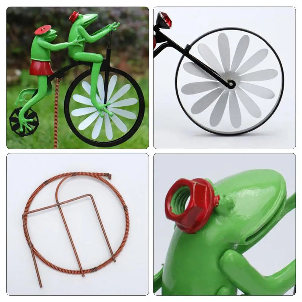 Animal Riding Metal Windmill 3D Animal Bike Spinner