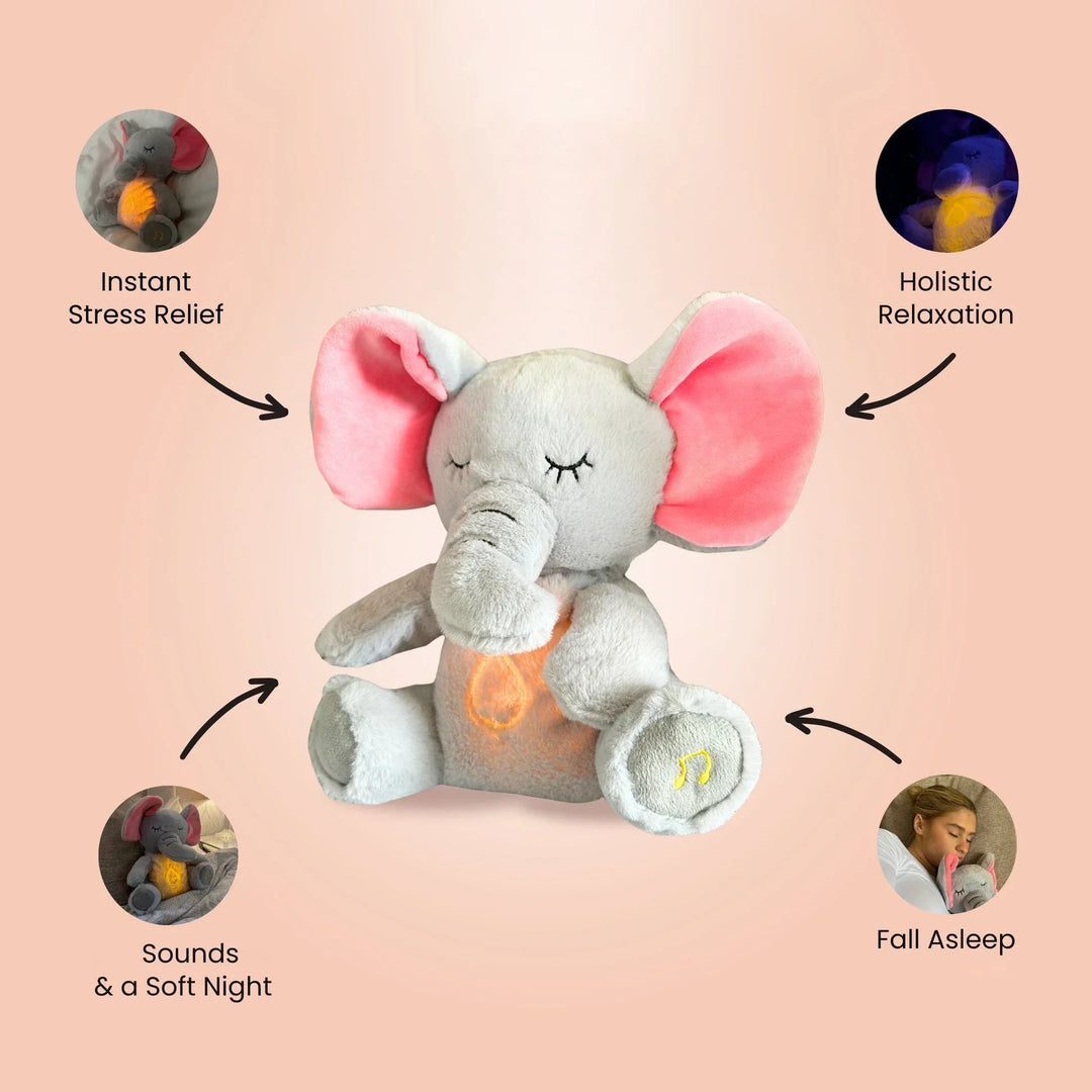 Soothing Elephant Plush Doll Toy Sleeping Companion