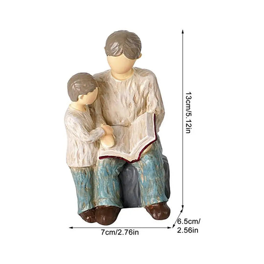 Resin Family Figures Hand Painted Character Figurines