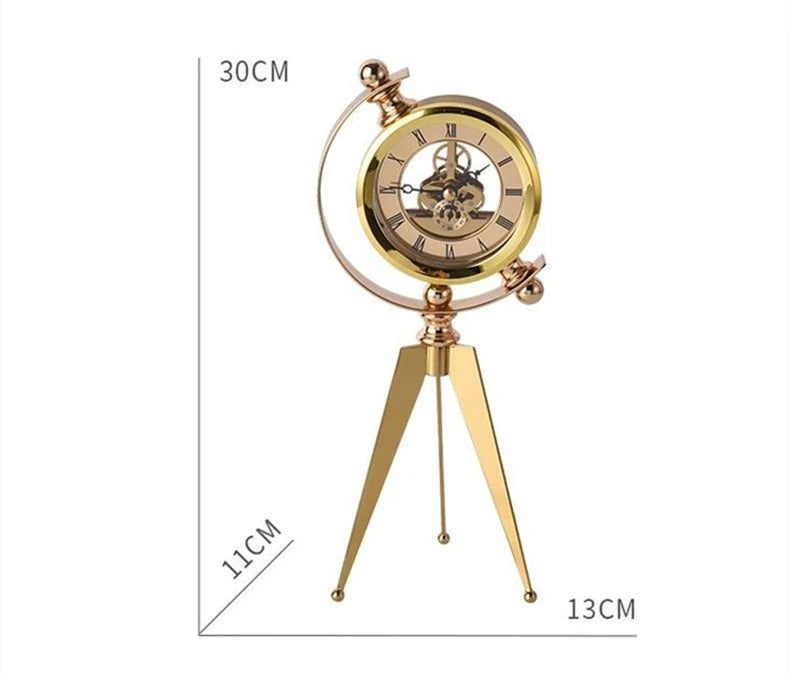 Modern Gold Table Clock