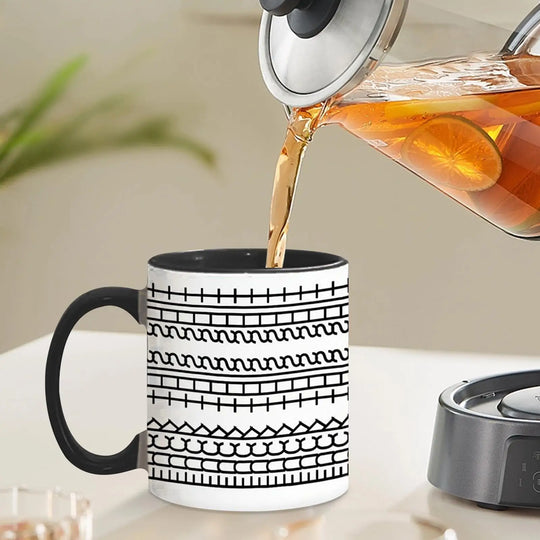 Hidden Message Coffee Mug Ceramic Chocolate Milk Cup Modern Coffee Lover Gift Kitchen Accessories Message Coffee Tumbler