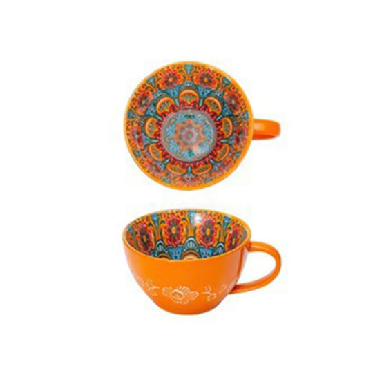 Retro Bohemian Flower Cup