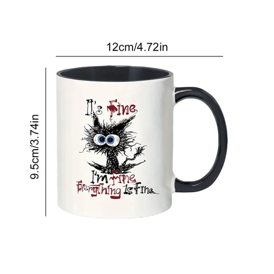 Lord Of The Cats Mug - The Furrllowship Of The Ring Cat Lovers Coffee Mug
