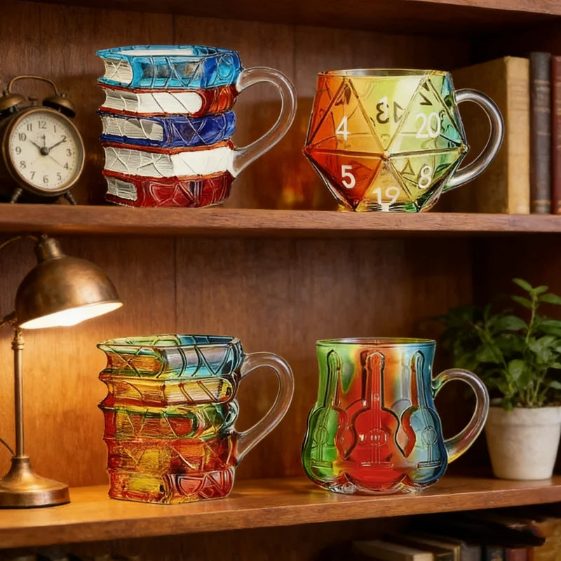 JUSTINLAU Painted Book Mug Coffee Cup