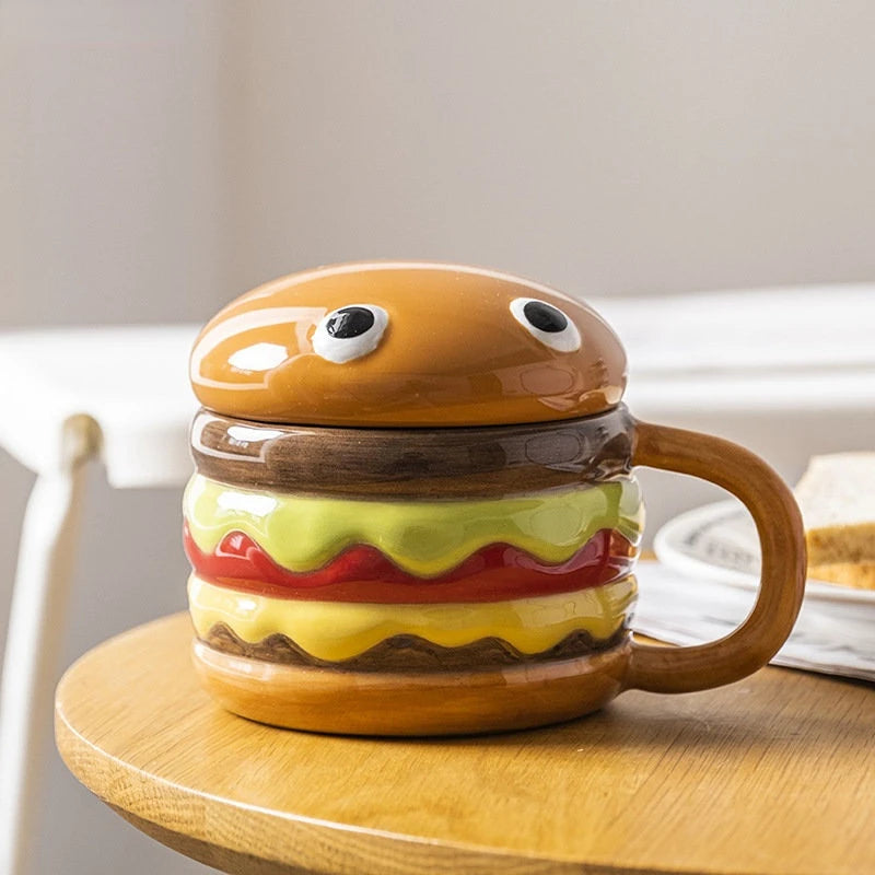300ml Ceramic Cup Creative Hamburger Coffee Cup