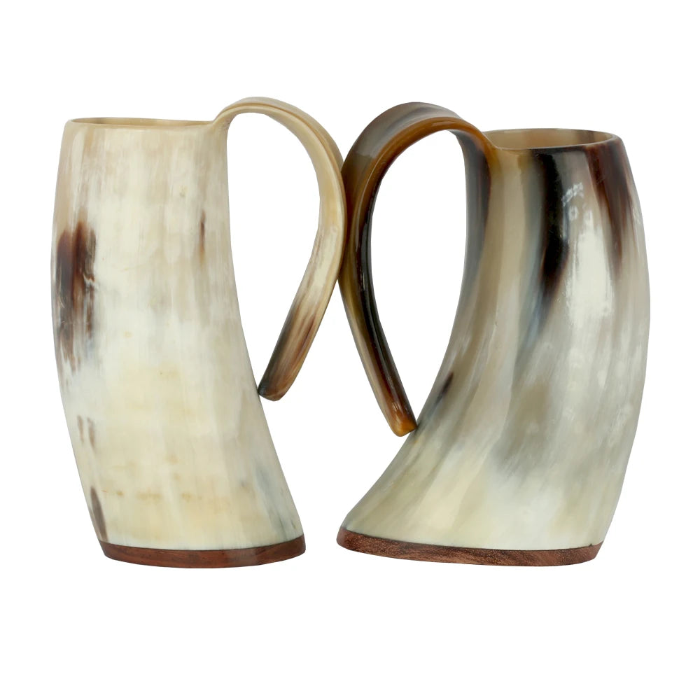 Natural Handmade Viking Mug Drinking Horn