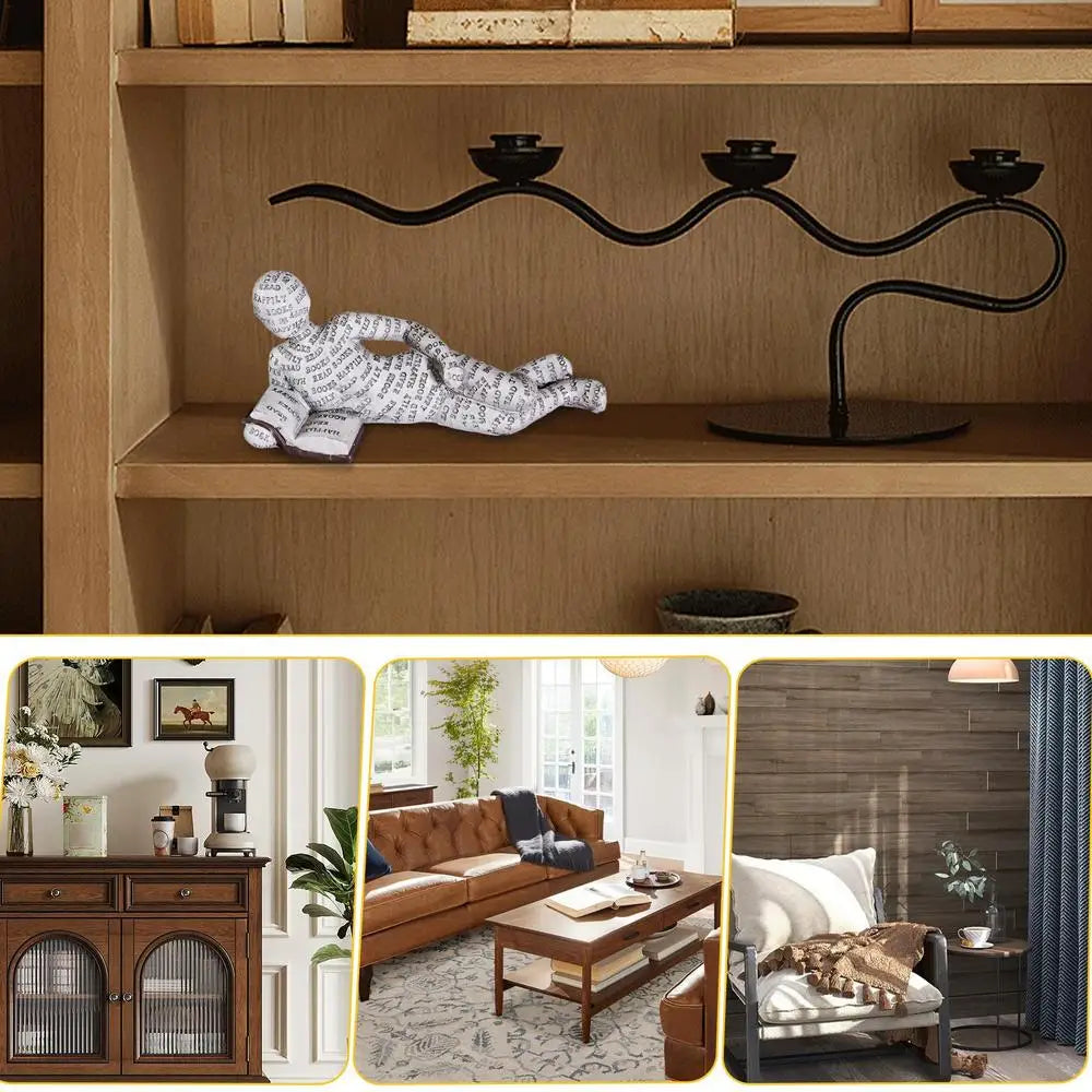 Reading Statue Man Reading Book Statue