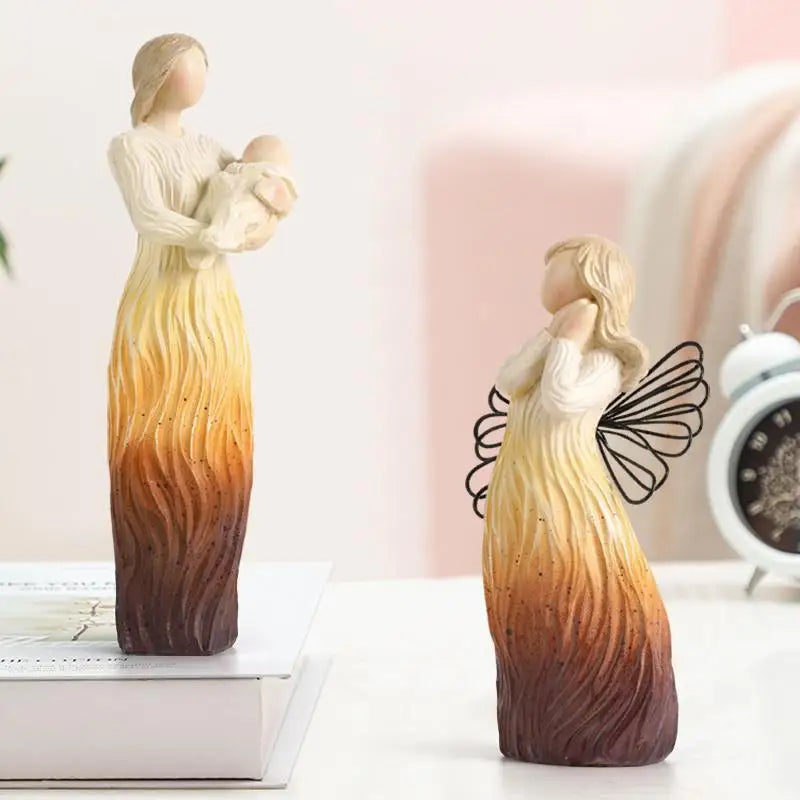 Resin Family Figures Hand Painted Character Figurines