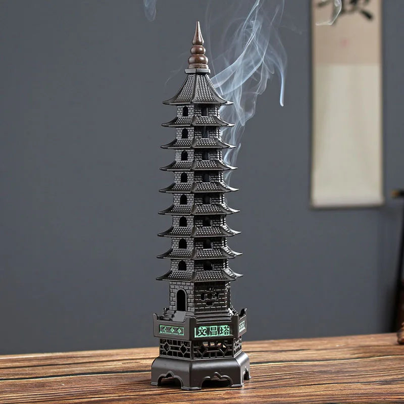Nine Layer God of Literature Tower Incense Burner