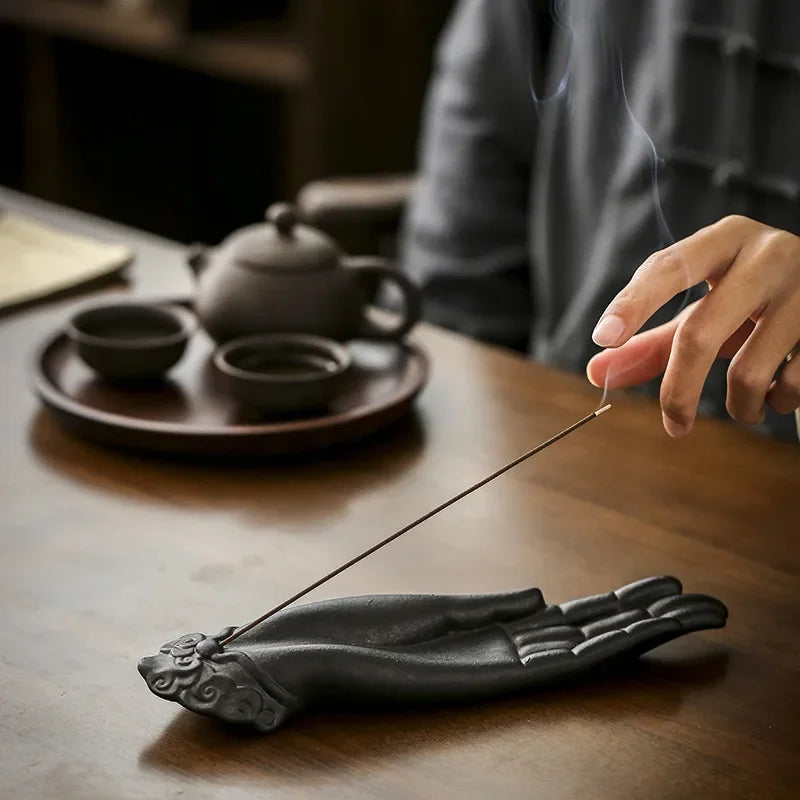 Buddha Hand Shape Incense Burner