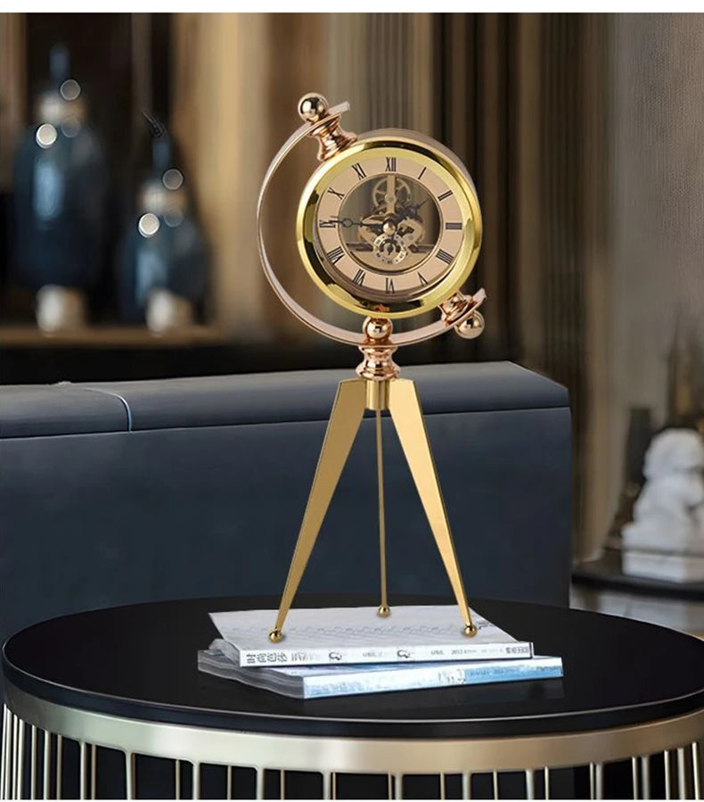 Modern Gold Table Clock