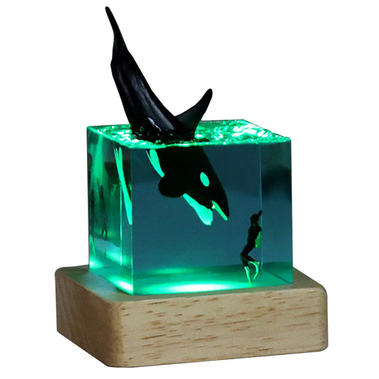 Marine Ocean Epoxy Resin Lamp LED Night Light