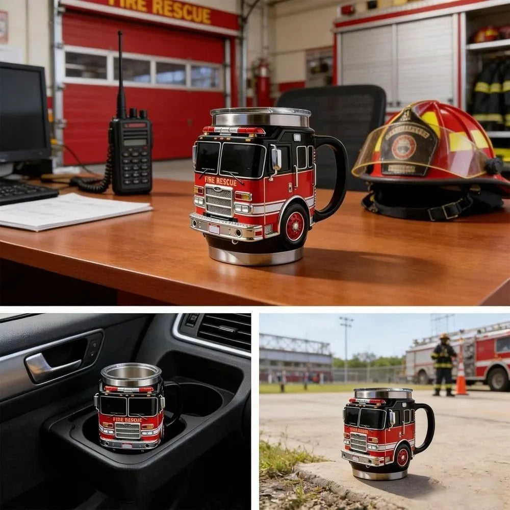 Fire Rescue, Ambulance, Police Car Coffee Mugs