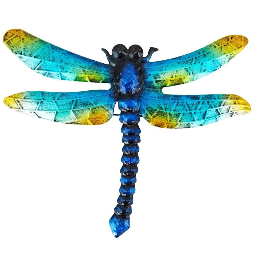 Iron Gecko Wall Art Ornaments Home Wall Decoration Simulation Realistic Metal Hummingbird Lizard Sculptures Garden Statue