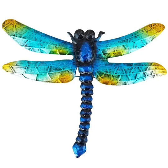 Iron Gecko Wall Art Ornaments Home Wall Decoration Simulation Realistic Metal Hummingbird Lizard Sculptures Garden Statue